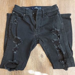 Hollister black skinny jeans size 29